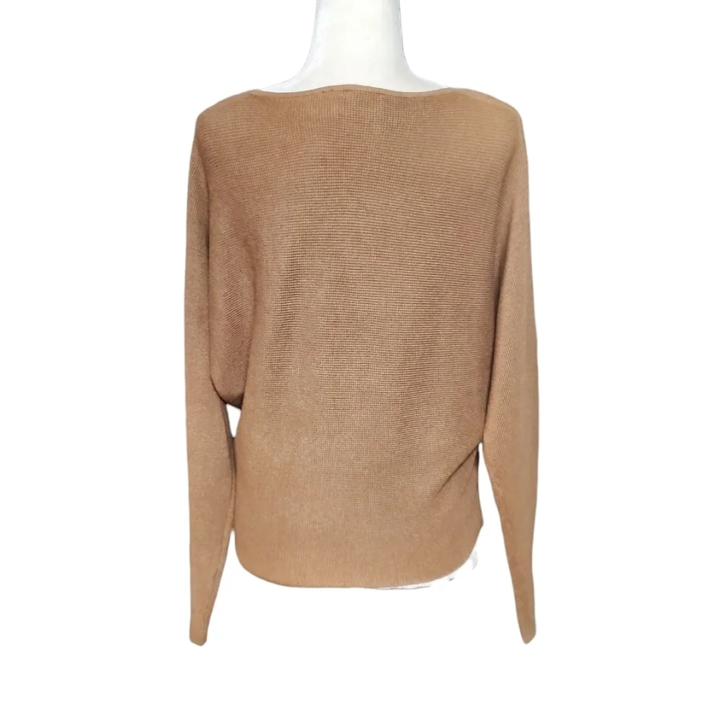 Cyrus Womens Batwing Sleeve Knit Sweater Small Lightweight Boat Neck Pullover - Picture 5 of 9